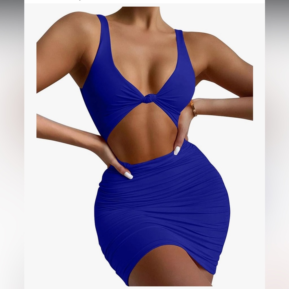 Sexy Blue Cocktail Dress
